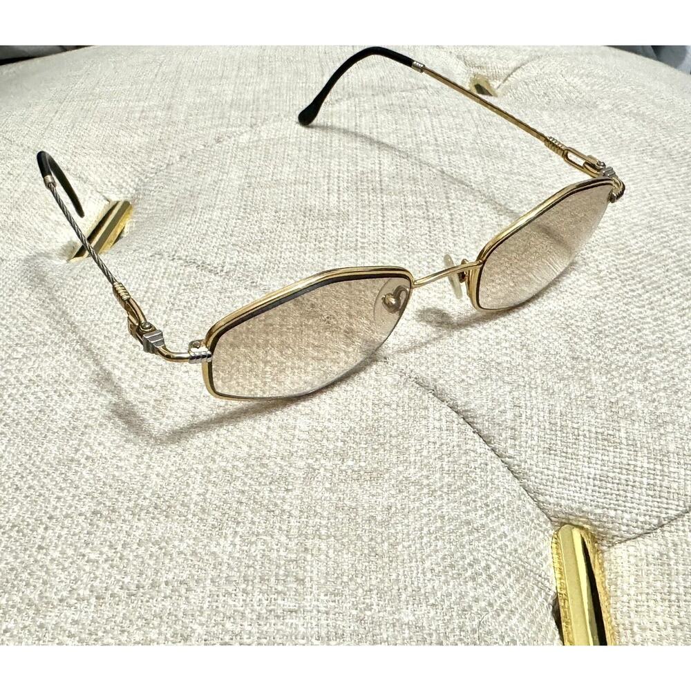FRED Lunettes BELLE ILE Bicolore Gold Prescription glasses Used